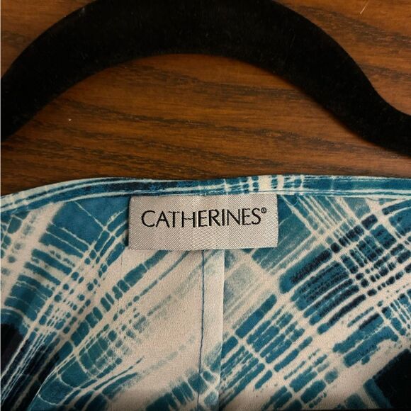 Catherine’s Chiffon Plaid Plus Size blouse size 5x - Picture 7 of 9